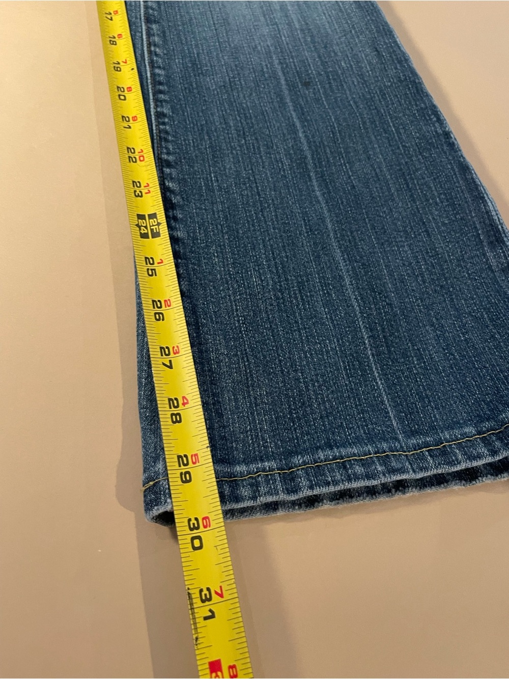 7 For All Mankind Women's Light Blue Bootcut Jeans - Picture 8 of 9